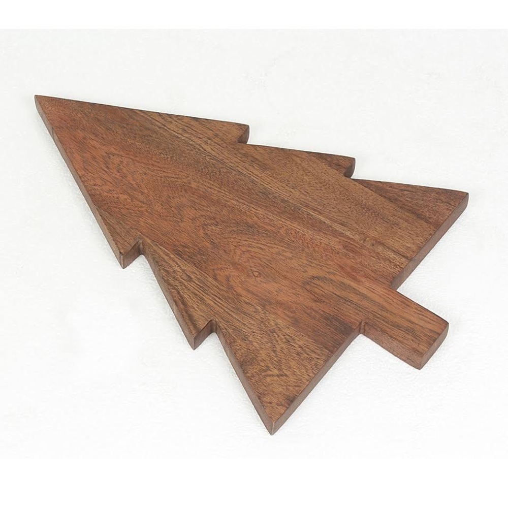 Christmas cheese board. Acacia wood